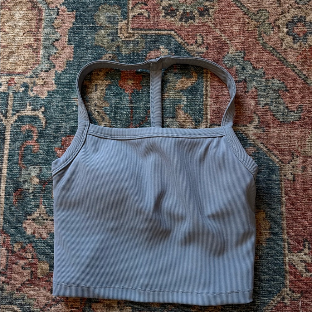 Workout Crop Top in Fog